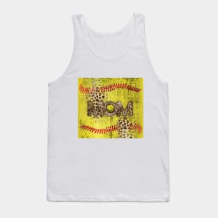 Softball mom love sport cheetah Tank Top